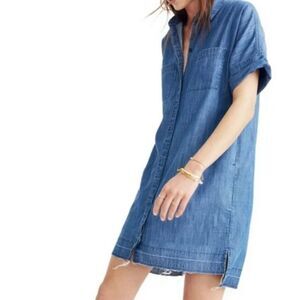 Madewell Denim Blue Midi Dress
